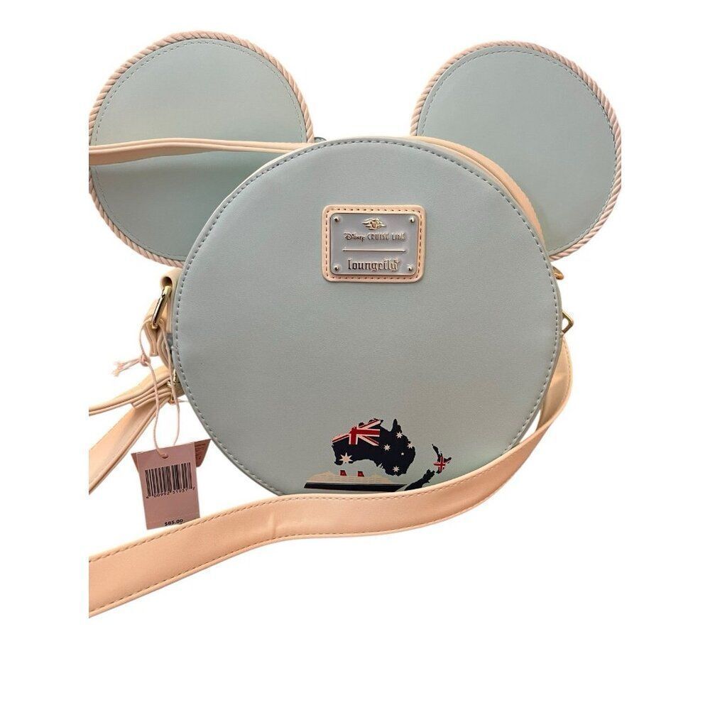 Loungefly Disney Cruise Line Ship Mickey Crossbody Teal Purse Bag NWT Australia - Picture 3 of 5
